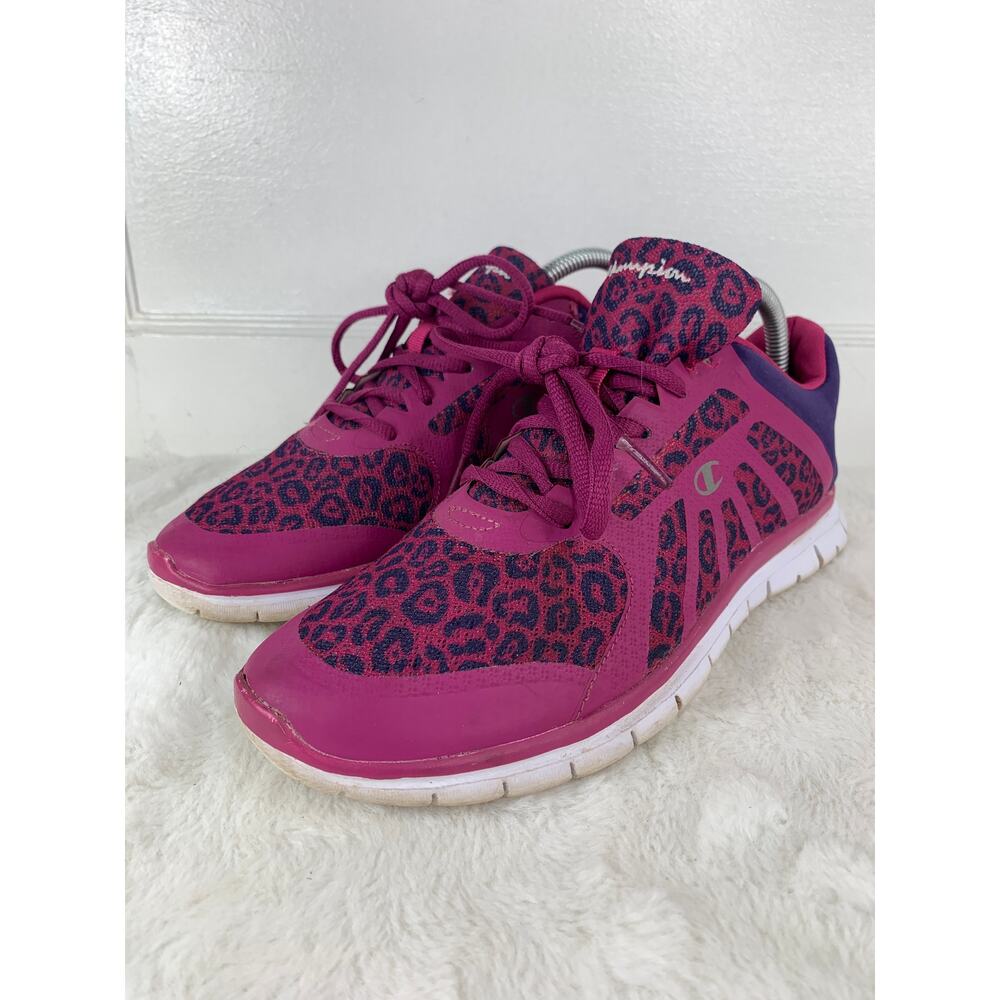 Champion Purple Cheetah Tennis Shoes Women’s Size 9